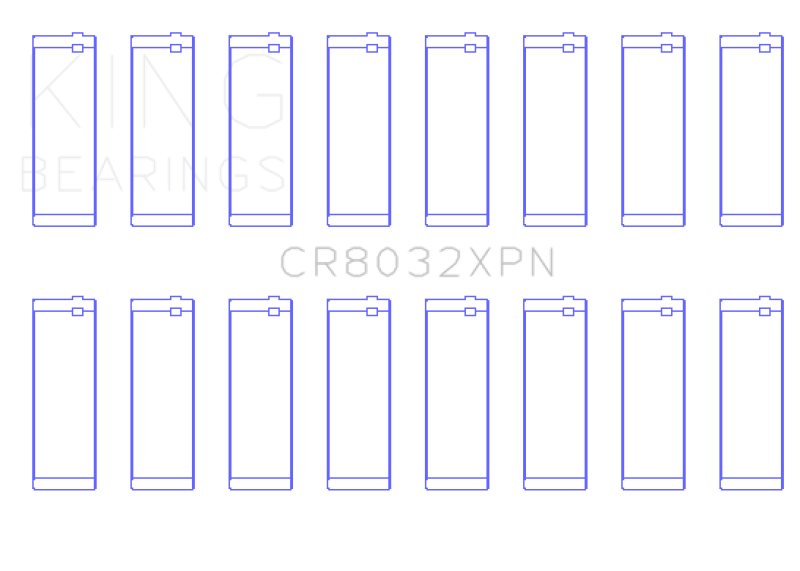 King Chrysler 345/370 16v Connecting Rod Bearing Set