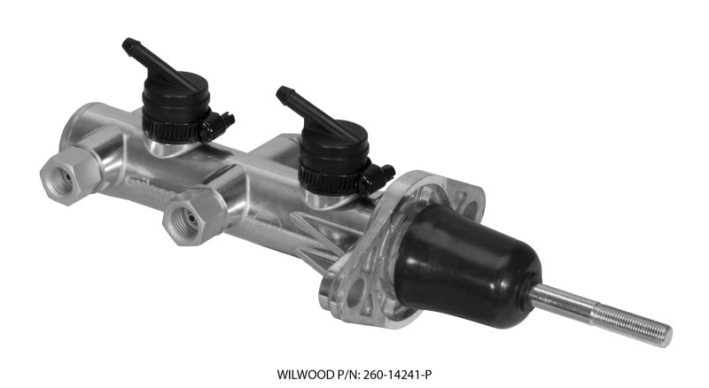 Wilwood Tandem Remote Master Cylinder - 1 1/8in Bore Black