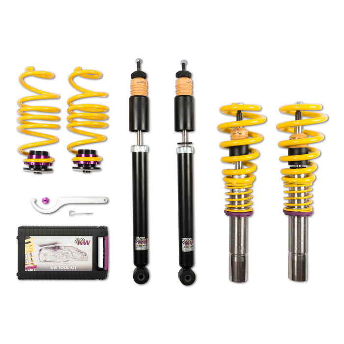 KW Coilover Kit V1 Audi A4 S4 (8K/B8) w/o electronic dampening control Sedan FWD + Quattro