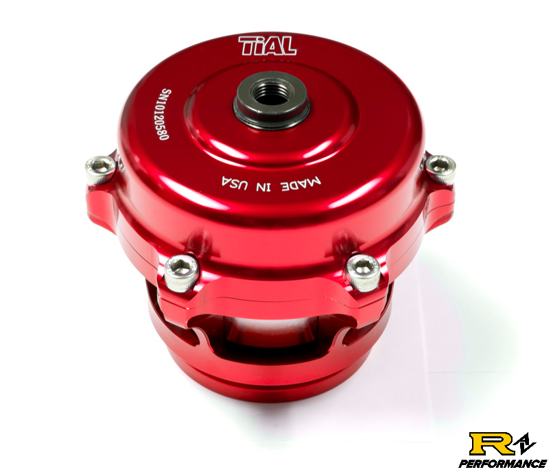 Tial Q BOV 50mm Blow Off Valve with Aluminum Flange, 6psi Spring, and Red Housing  QBOV-Red-6psi-AL
