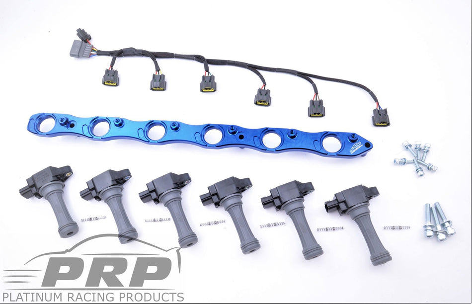 PRP RB25 R35 Complete Coil Bracket Kit With Loom