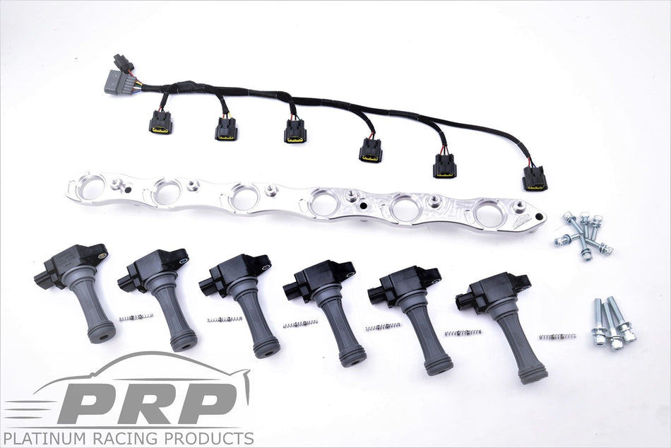 PRP RB25 R35 Complete Coil Bracket Kit With Loom