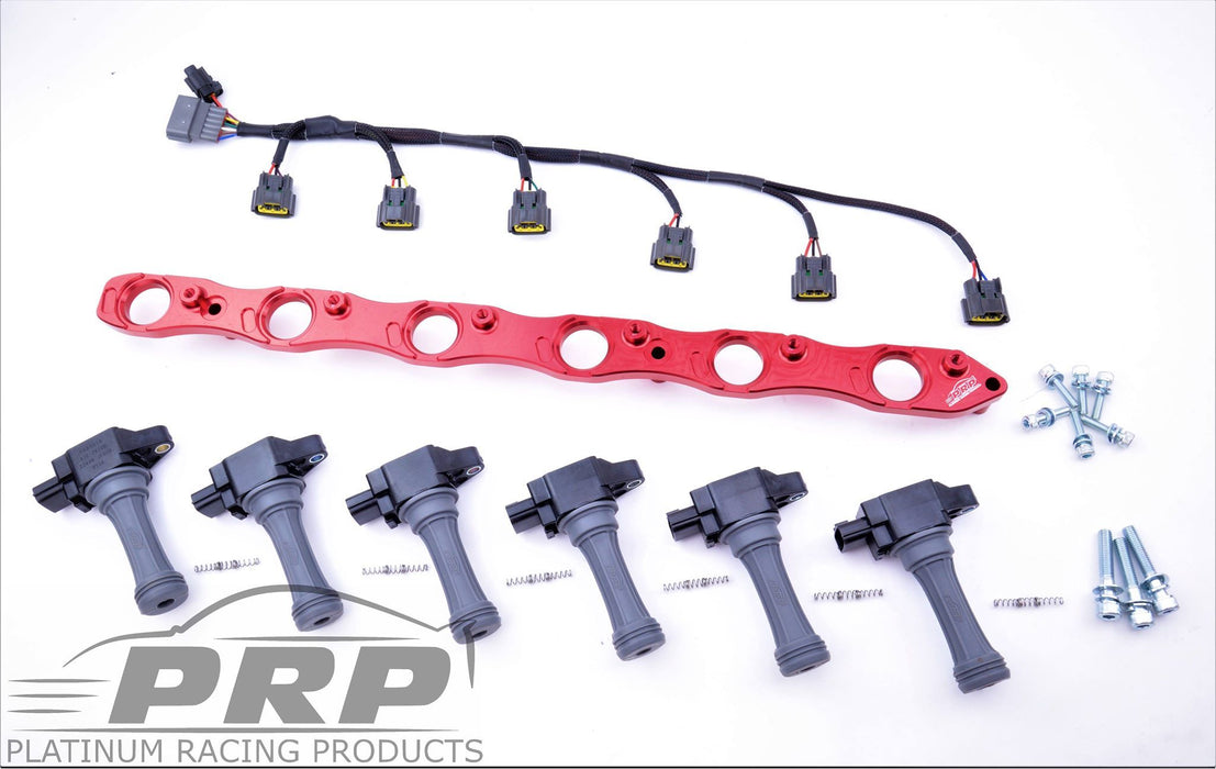 PRP R32 GTR RB26 R35 Complete Coil Bracket Kit With Loom