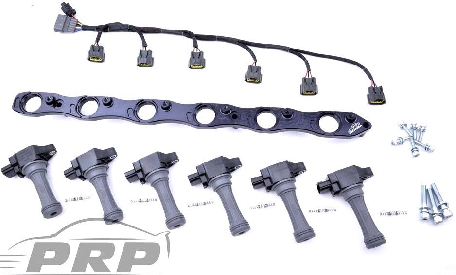 PRP RB25 NEO R35 Complete Coil Bracket Kit With Loom