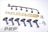 PRP RB25 NEO R35 Complete Coil Bracket Kit With Loom