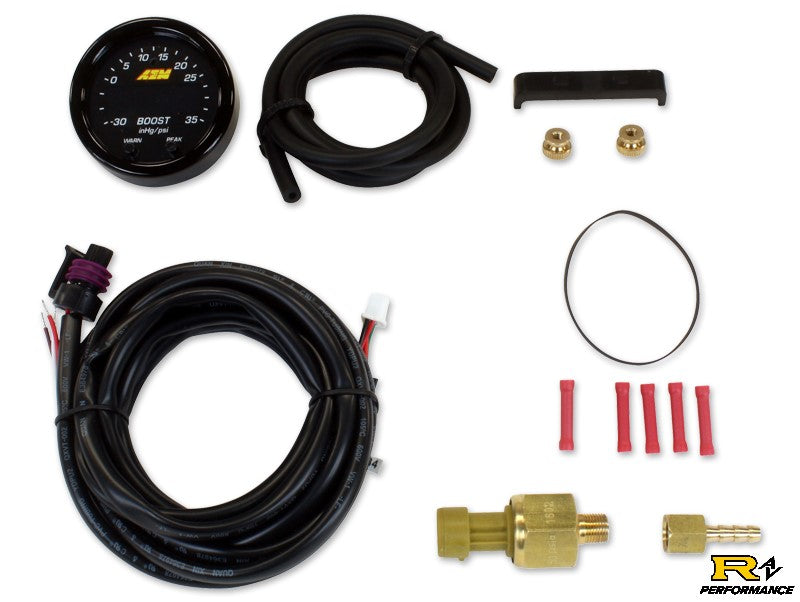 AEM X-Series Universal Boost Pressure Display Gauge Kit -30in/Hg~35psi 30-0306