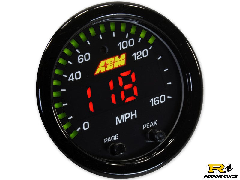 AEM X-Series Universal GPS Speedometer 52mm  30-0313