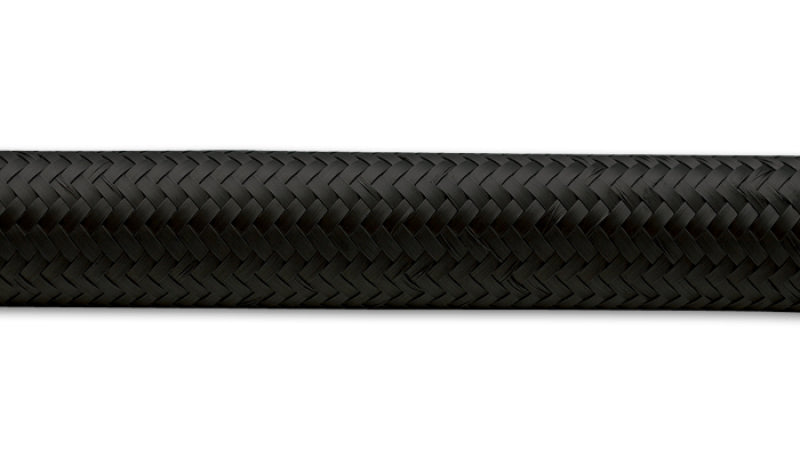 Vibrant -4 AN Black Nylon Braided Flex Hose (10 foot roll)