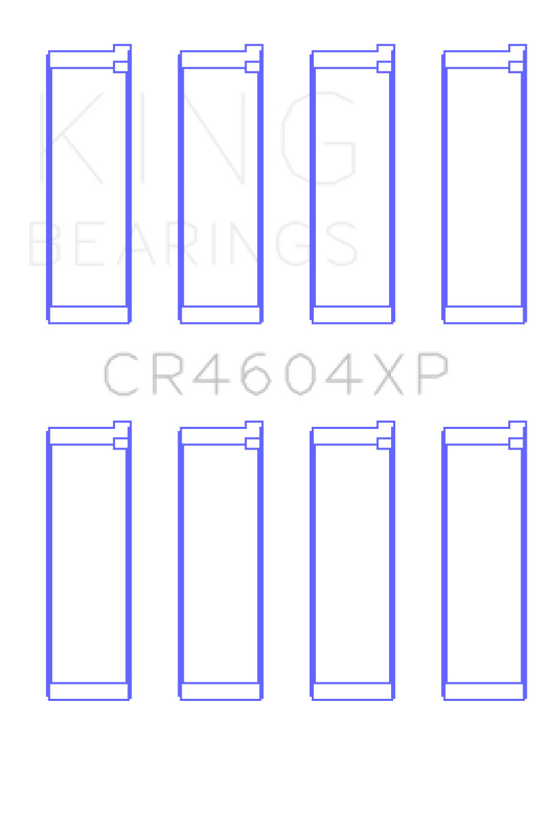 King 07-09 Mazdaspeed 3 L3-VDT MZR DISI (t) Duratec High Performance Rod Bearing Set - Size +0.50mm