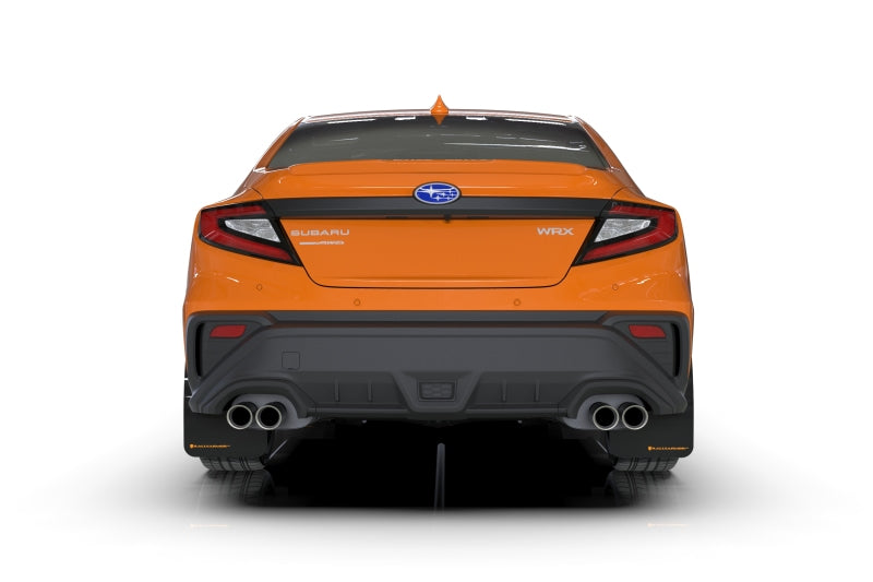 Rally Armor 22-25 Subaru WRX Black UR Mud Flap w/Orange Logo
