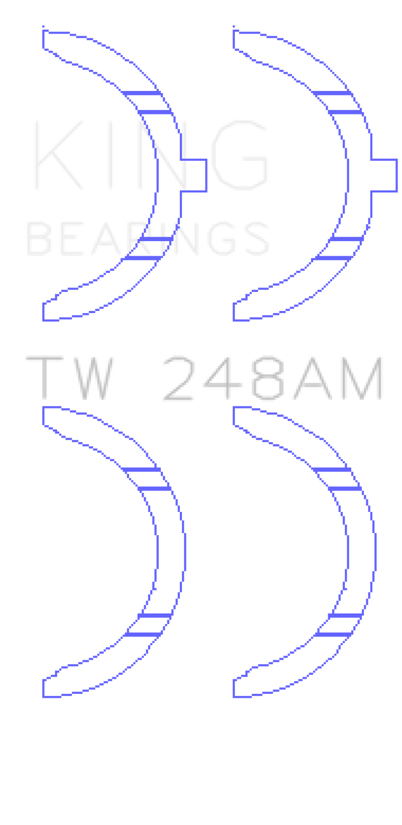 King Engine Bearings Toyota 3E/3EE/5EFE Thrust Washer Set
