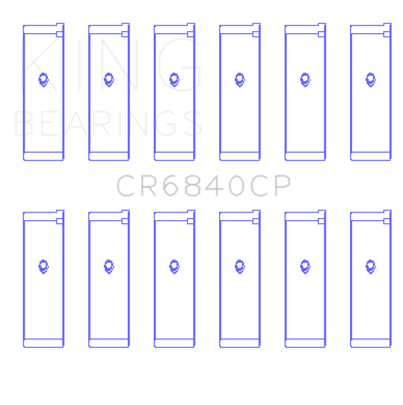 King Engine Bearings 05-12 Nissan VQ40DE 6 Cyl Rod Bearing Set - Size STD