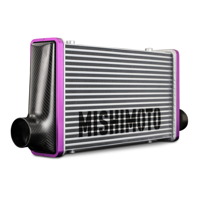 Mishimoto Universal Carbon Fiber Intercooler - Matte Tanks - 600mm Silver Core - C-Flow - C V-Band