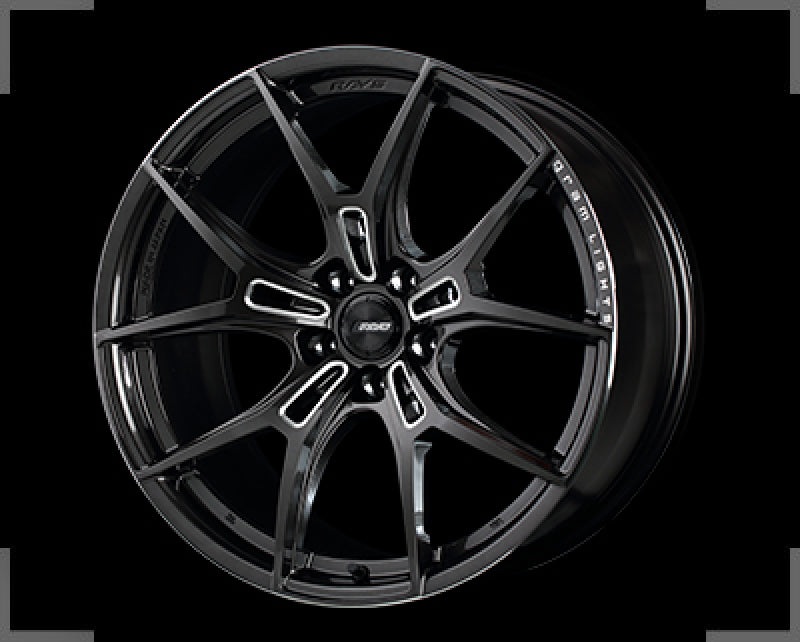 Gram Lights 57FXZ 19x10.5 +34 5x112 Super Dark Gunmetal and Machining Rim Edge DC Wheel