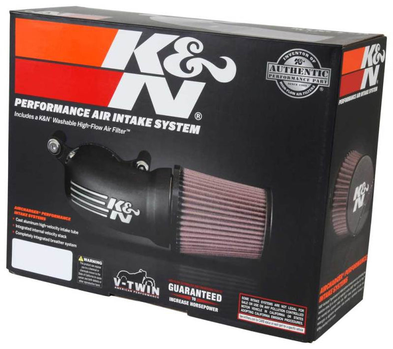 K&N 08-17 Harley-Davidson Touring Models Performance Air Intake System Silver