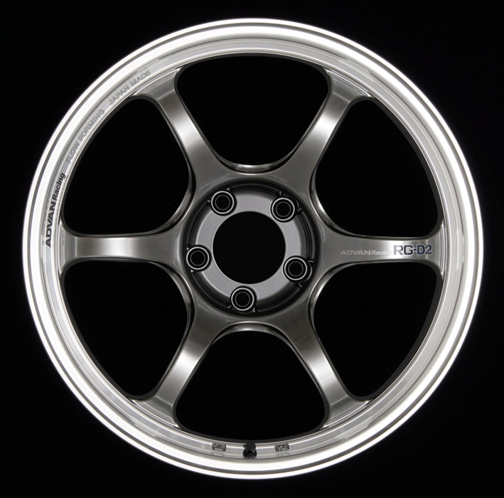 Advan RG-D2 18x8.5 +37 5x114.3 Machining and Racing Hyper Black Wheel