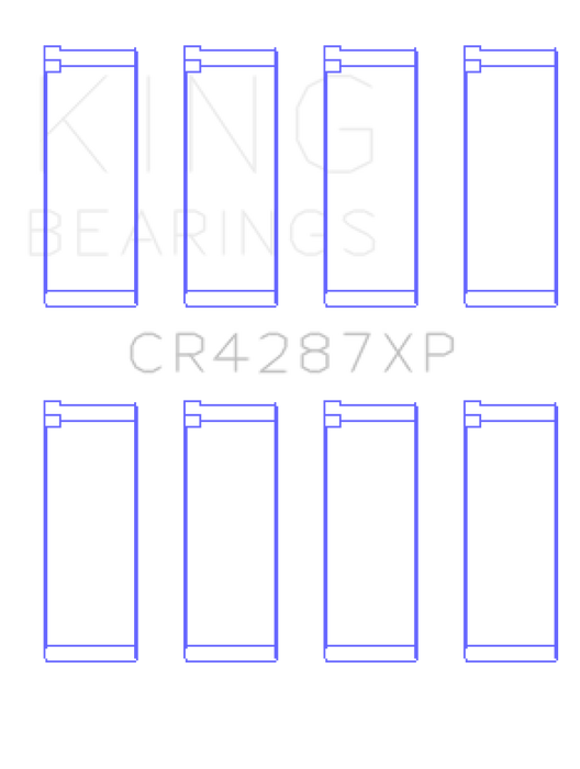 King Acura B18C1/B18C5 VTEC (Size 0.025mm) Performance Rod Bearing Set