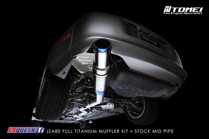 Tomei Expreme Ti Full Titanium 4 Inch Cat Back Exhaust Toyota Supra MKIV 2JZ JZA80 TB6090-TY03A