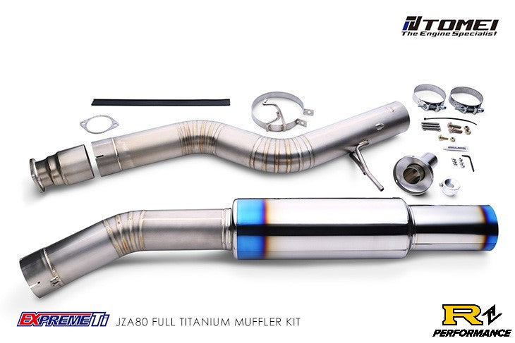 Tomei Expreme Ti Full Titanium 4 Inch Cat Back Exhaust Toyota Supra MKIV 2JZ JZA80 TB6090-TY03A