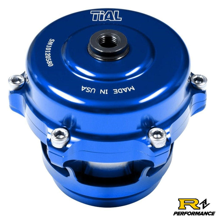 Tial Q BOV 50mm Blow Off Valve with Aluminum Flange, 10psi Spring, and Blue Housing  QBOV-Blue-10psi-AL